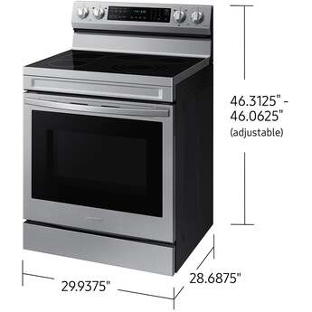 Samsung Smart Freestanding Electric Range 6.3 Cu. Ft. With Air Fry, Convection+, And Griddle: Stainless Steel — thumbnail 18