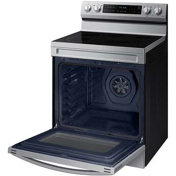 Samsung Smart Freestanding Electric Range 6.3 Cu. Ft. With Air Fry, Convection+, And Griddle: Stainless Steel — thumbnail 9