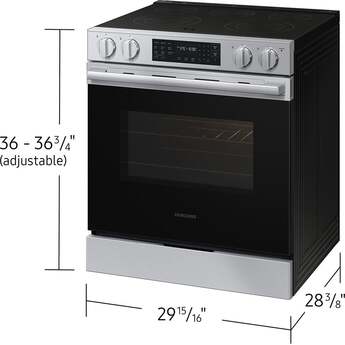 Samsung 30 Inch 6.3 Cu. Ft. Electric Slide-In Range With Convection And Air Fry Max: Stainless Steel — thumbnail 5
