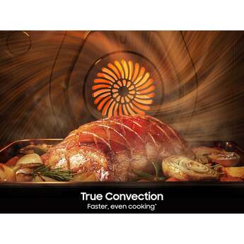 Samsung 30 Inch Slide-In Electric Smart Range with 5 Elements, 6.3 cu. ft. True Convection Oven, 12"/9" Dual Element, Storage Drawer, No-Preheat Air Fry Max, Self & Steam Clean, ADA Compliant, and Energy Star?: Stainless Steel — thumbnail 8