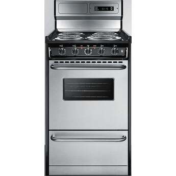Summit Professional 20" Stainless Steel Electric Coil Range