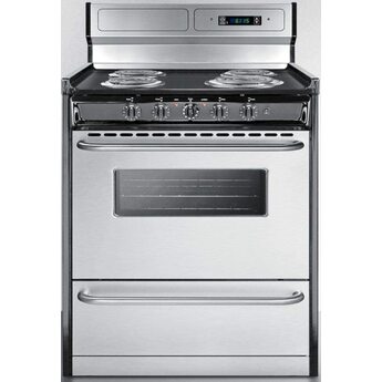 Summit Professional 30" Stainless Steel Electric Coil Range