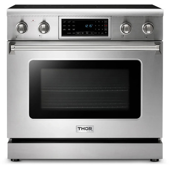 Thor 36 Inch Tilt Panel Electric Range TRE Series: Stainless Steel
