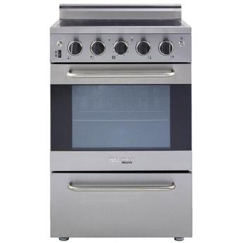 Unique UGP24VECSS Prestige Series 24 Inch Electric Freestanding Range in Stainless Steel