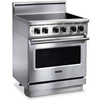 Viking VIR53024BCS 30 Inch Cast Black Induction Electric Freestanding Range — thumbnail 5