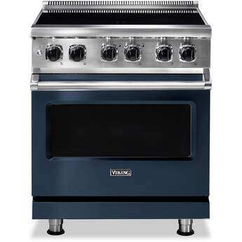 Viking VIR53024BSB 30 Inch Slate Blue Induction Electric Freestanding Range