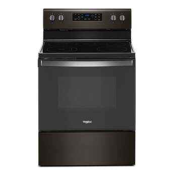 Whirlpool 30" Black Stainless Steel Electric Smoothtop Range
