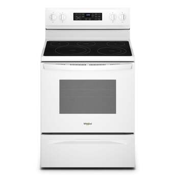 Whirlpool WFE550S0LW 30 Inch Electric Freestanding Range in White