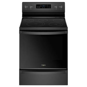 Whirlpool 30" Black Electric Range - Convection