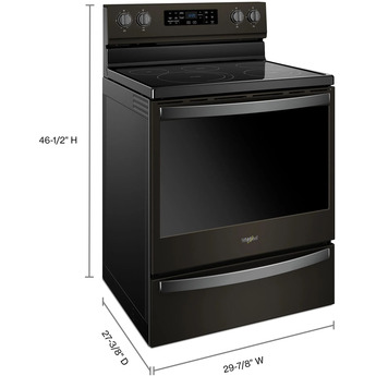 Whirlpool 30" Black Stainless Steel Electric Smoothtop Range with Self Clean - Convection — thumbnail 16