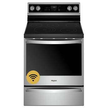 Whirlpool 30" Fingerprint Resistant Stainless Steel Electric Smoothtop Range - Convection