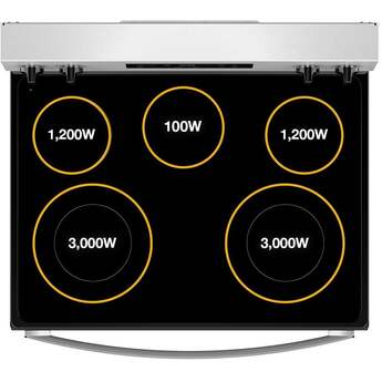 Whirlpool 30-inch Electric Range with Steam Clean: Fingerprint-Resistant Black Stainless Steel — thumbnail 12