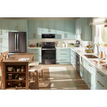 Whirlpool 30-inch Electric Range with Steam Clean: Fingerprint-Resistant Black Stainless Steel — thumbnail 30