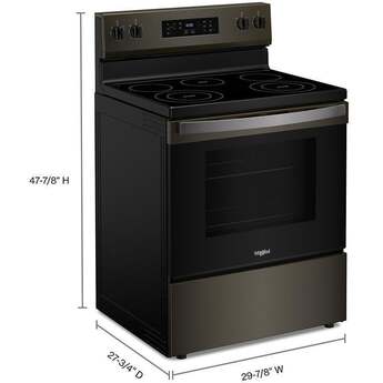 Whirlpool 30-inch Electric Range with Steam Clean: Fingerprint-Resistant Black Stainless Steel — thumbnail 35