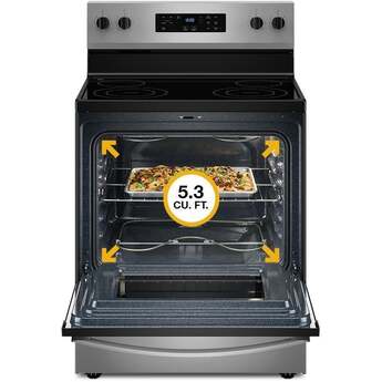 Whirlpool 30-inch Electric Range with Steam Clean: Fingerprint-Resistant Black Stainless Steel — thumbnail 48