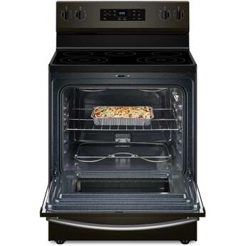 Whirlpool 30-inch Electric Range with Steam Clean: Fingerprint-Resistant Black Stainless Steel — thumbnail 6