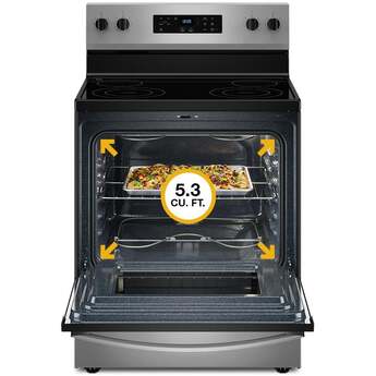 Whirlpool 30-inch Electric Range with Steam Clean: Fingerprint-Resistant Black Stainless Steel — thumbnail 8