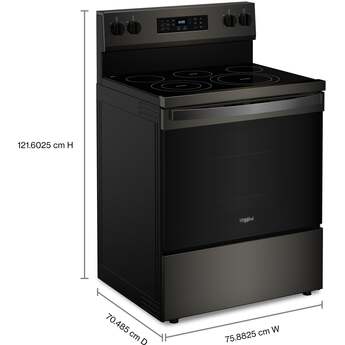 Whirlpool 30 Inch Energy Star Electric Range With Air Cookingtechnology, No Preheat Air Fry And Air Baking And Self Clean: Fingerprint Resistant Black Stainless Steel — thumbnail 26