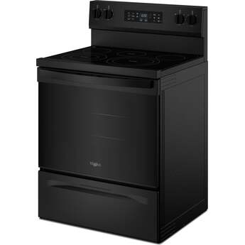 Whirlpool 30 Inch Electric Range with Air Cooking Technology: Black — thumbnail 21