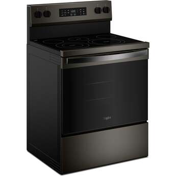 Whirlpool 30 Inch Electric Range with Air Cooking Technology: Black Stainless — thumbnail 20