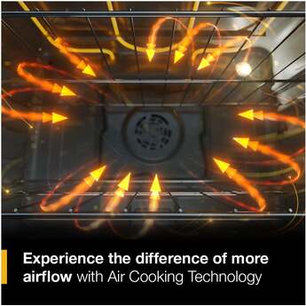 Whirlpool 30 Inch Electric Range with Air Cooking Technology: Black Stainless — thumbnail 8