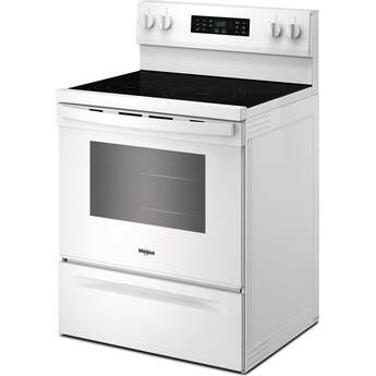 Whirlpool 30 Inch Electric Range with Air Cooking Technology: White — thumbnail 25