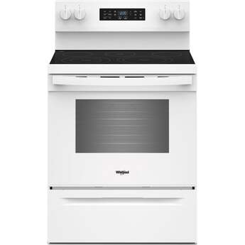 Whirlpool 30 Inch Electric Range with Air Cooking Technology: White — thumbnail 6