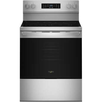 Whirlpool 30 Inch Electric Range with Air Cooking Technology: Fingerprint Resistant Stainless Steel