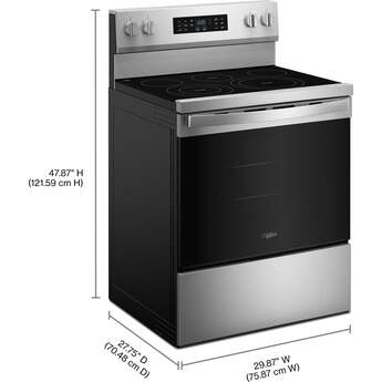 Whirlpool 30 Inch Electric Range with Air Cooking Technology: Fingerprint Resistant Stainless Steel — thumbnail 18