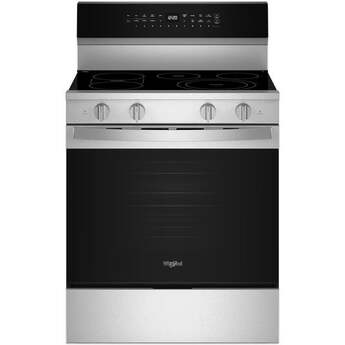 Whirlpool WFES7530RZ 30 Inch Smart Electric Range Fingerprint Resistant Stainless Steel