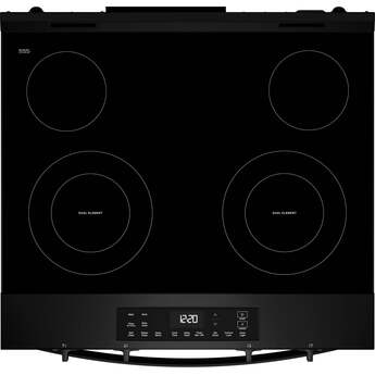 Whirlpool 30 Inch Slide-In Electric Range with 4 Radiant Elements, 5.3 cu. ft. Oven Capacity, FlexHeat™ Dual Elements, Storage Drawer, Self+Steam Clean, ADA Compliant, and ENERGY STAR®: Black — thumbnail 11