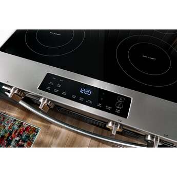 Whirlpool 30 Inch Slide-In Electric Range with 4 Radiant Elements, 5.3 cu. ft. Oven Capacity, FlexHeat™ Dual Elements, Storage Drawer, Self+Steam Clean, ADA Compliant, and ENERGY STAR®: Black — thumbnail 14