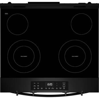 Whirlpool 30 Inch Slide-In Electric Range with 4 Radiant Elements, 5.3 cu. ft. Oven Capacity, FlexHeat™ Dual Elements, Storage Drawer, Self+Steam Clean, ADA Compliant, and ENERGY STAR®: Black — thumbnail 15