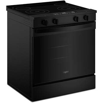 Whirlpool 30 Inch Slide-In Electric Range with 4 Radiant Elements, 5.3 cu. ft. Oven Capacity, FlexHeat™ Dual Elements, Storage Drawer, Self+Steam Clean, ADA Compliant, and ENERGY STAR®: Black — thumbnail 8