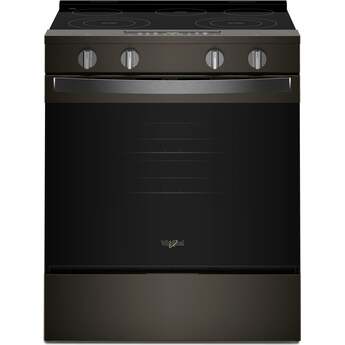 Whirlpool 30 Inch Electric Smart Range With Air Cooking Technology And Steam Clean: Fingerprint Resistant Stainless Steel