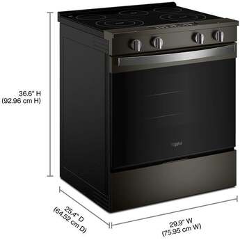 Whirlpool 30 Inch Electric Smart Range With Air Cooking Technology And Steam Clean: Fingerprint Resistant Stainless Steel — thumbnail 12