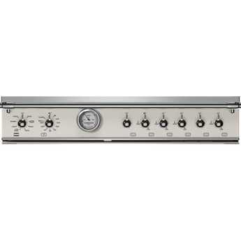 Bertazzoni Heritage Series 36" Ivory Gloss Natural Gas Sealed Burner Range - Convection — thumbnail 2