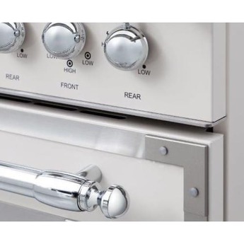 Bertazzoni Heritage Series 36" Ivory Gloss Natural Gas Sealed Burner Range - Convection — thumbnail 3