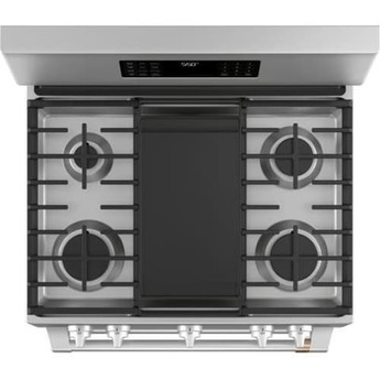 Cafe 30" Stainless Steel Sealed Burner Natural Gas Double Oven Range - Convection — thumbnail 3