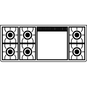 Capital Culinarian 60" Stainless Steel Gas Open Burner Double Oven Range with Griddle - Convection — thumbnail 2