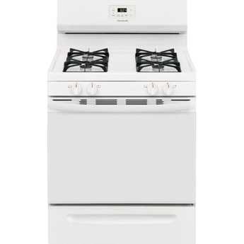 Frigidaire 30" White Gas Open Burner Range