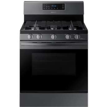 Samsung 30" Black Stainless Steel Natural Gas Sealed Burner Range - Convection