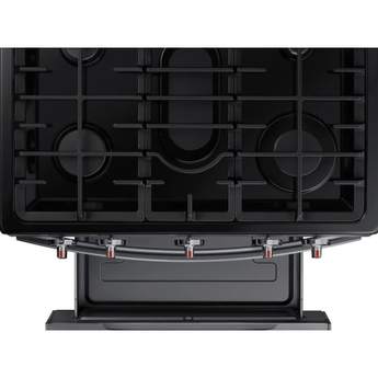 Samsung 30" Black Stainless Steel Natural Gas Sealed Burner Range - Convection — thumbnail 4
