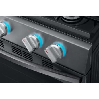 Samsung 30" Fingerprint Resistant Stainless Steel Natural Gas Sealed Burner Range - Convection — thumbnail 3