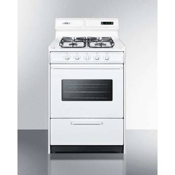 Summit 24" White Gas Sealed Burner Range