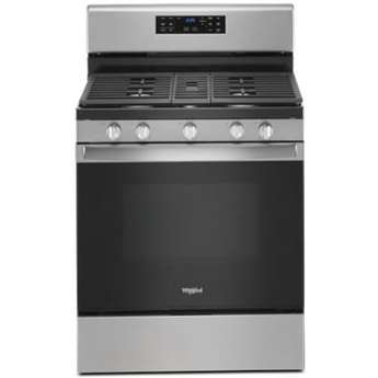 Whirlpool 30" Stainless Steel Gas Sealed Burner Range -