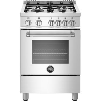 Bertazzoni Master Series 24" Stainless Steel All Natural Gas Sealed Burner Range - Convection