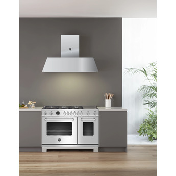Bertazzoni MAST486GGASXTLP Master Series 48 Inch Stainless Steel Gas Convection Double Oven Freestanding Range — thumbnail 5