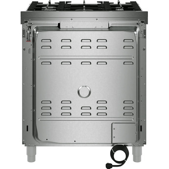 Bosch 30 Inch Freestanding Gas Range with 5 Sealed Burners, 4.9 cu. ft. Oven Capacity, Continuous Cast Iron Grates, Dishwasher-Safe Grates, QuietClose® Door, Broil Mode, Even Cooking, Illuminated Knobs, Kitchen Timer, and ADA Compliant: Stainless Steel — thumbnail 8