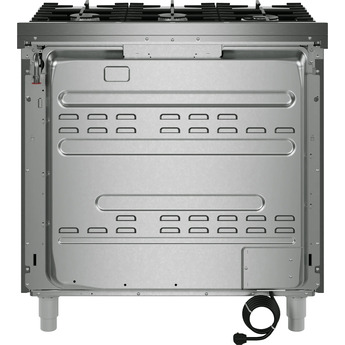 Bosch 36 Inch Freestanding Gas Range with 6 Sealed Burners, 5.6 cu. ft. Oven Capacity, Continuous Cast Iron Grates, Dishwasher Safe Grates, Illuminated Knobs, QuietClose®, Telescopic Rack, Third Heating Element, Broil Mode, and ADA Compliant: Stainless Steel — thumbnail 8